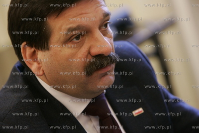 Gdansk, siedziba NSZZ Solidarnosc. Konferencja prasowa...