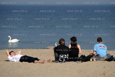 Wiosna na plazy w Gdansku Brzeznie.26.03.2010fot....