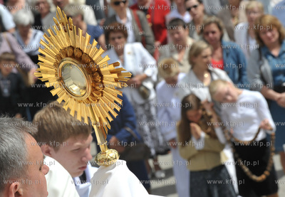 Procesja Bozego Ciala w parafii Najswietszej Maryi...