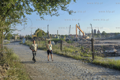 Gdańsk. Okolica ul. Wiosny Ludów. rzygotowania pod...