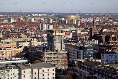 Gdansk. Centrum biurowe Neptun w budowie. 28.12.2012...