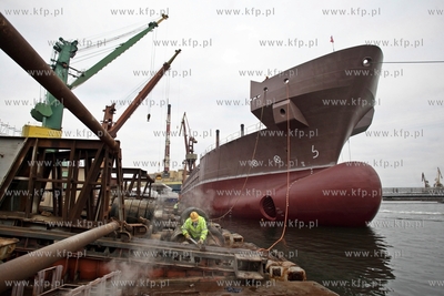Stocznia Remontowa Shipbuilding SA. w Gdansku. Wodowanie...