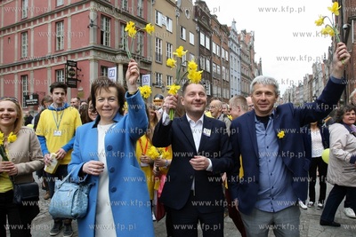 Gdańsk. Pola Nadziei. Nz. Hanna Zych Cisoń, Michał...