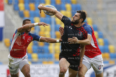Gdynia. Mistrzostwa Europy w Rugby 7. Mecz Gruzja -...