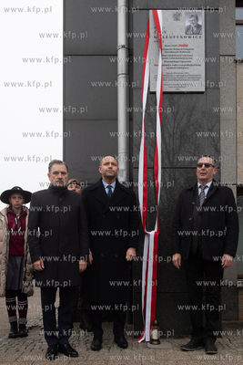 Budynek NSZZ Solidarność w Gdańsku. Uroczystość...