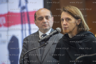 ECS. Konferencja Hanny Wróblewskiej, Minister Kultury...