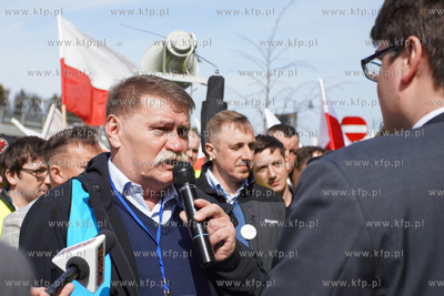 Protest rolników na ulicach Gdańska.Nz. Andrzej Sobociński...