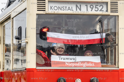 11 listopada na gdańskie tory wyjechał Tramwaj Niepodległości....