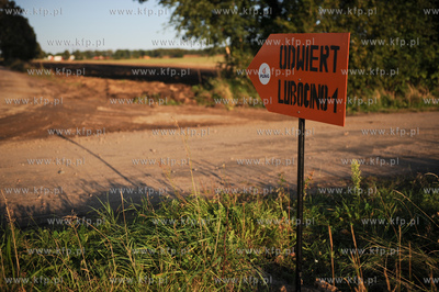 Lubocino powiat Pucki. Miejsce probnych odwiertow gazu...