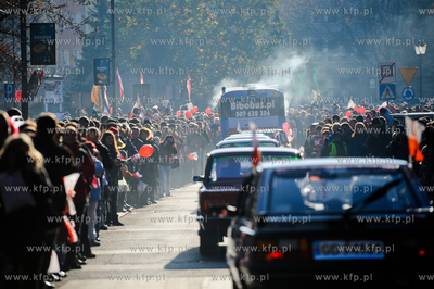 Gdansk. Parada z okazji 93 rocznicy odzyskania przez...