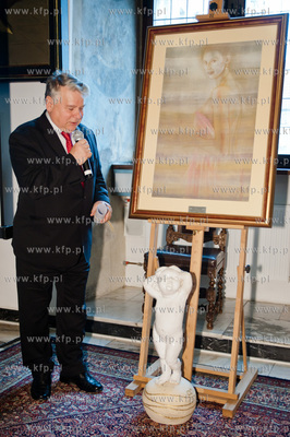 Gdansk. Ratusz Glownego Miasta. Uroczystosc wreczenia...