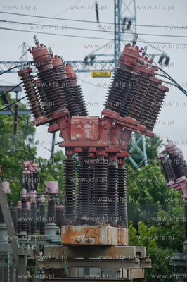 Gdansk. Stacja przekaznikowa firmy Energa Operator,...