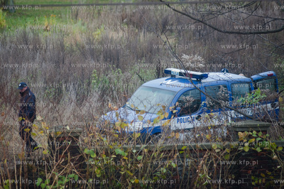 Gdansk. Zabezpieczony przez Policje teren Centrum Ksztalcenia...