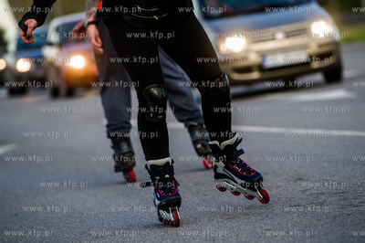 Gdansk. Droga Zielona. Night Skating Trojmiasto 2016...