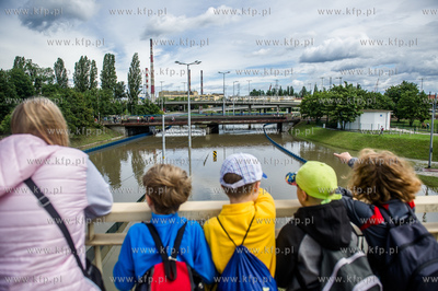 Gdańsk. Skutki silnych opadow, które przeszły nad...