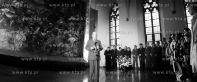 Odsloniecie obrazu Jana Matejki Bitwa pod Grunwaldem...