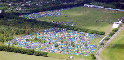 Gdynia z lotu ptaka. Nz. Babie Doly. Pole namiotowe...