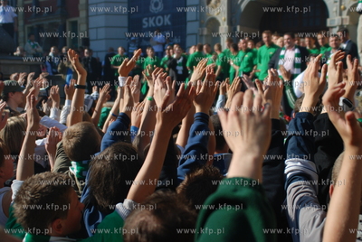 Po zwyciestwie z Stal Stalowa Wola pilkarze Lechii...