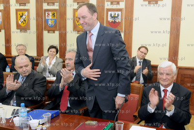 Sesja Sejmiku Wojewodztwa Pomorskiego. Podczas obrad...