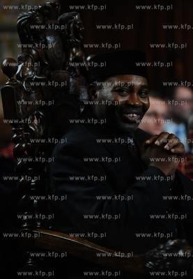 Gdansk. Dwor Artusa. Wreczenie Medali sw. Wojciecha...