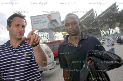 Emmanuel Olisadebe przylecial do Gdanska aby wziac...