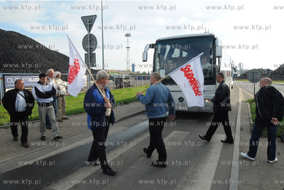 Strajk pracownikow Przedsiebiorstwa Uslug Zeglugowych...