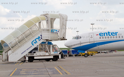 Port Lotniczy Gdansk im. Lecha Walesy. Nz.Boeing 737...