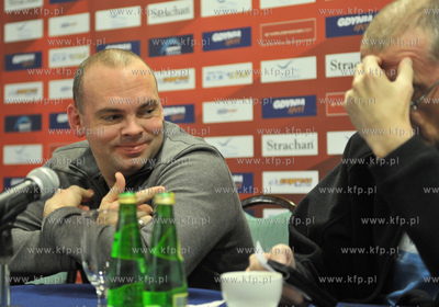 Gdynia. Hotel Nadmorski. Konferencja prasowa turnieju...