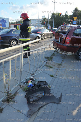 Sopot Droga Zielona. Wypadek samochodowy. Samochod...