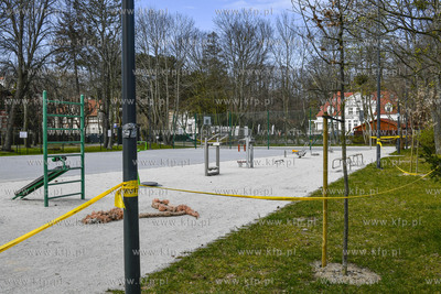 Sopot. Miasto Sopot w czasie stanu epidemii. 09.04.2020...