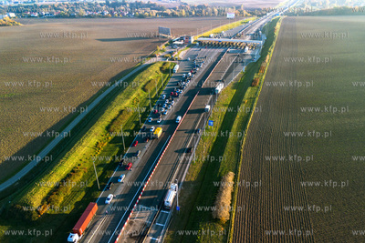Bramki na autostradzie A1 w Rusocinie. 
25.10.2024
fot....