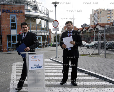 Sopot, komisariat miejski policji. Konferencja prasowa...