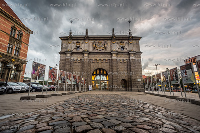Gdansk, Brama Wyzynna, widok od strony katowni.25.08.2015fot....