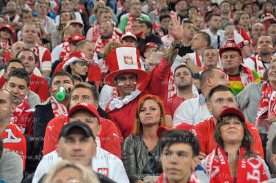 Gdansk. Stadion pilkarski PGE Arena. Mecz towarzyski...