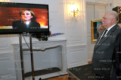 Urodziny Lecha Walesy w Palacu Opatow w Gdansku Oliwie....