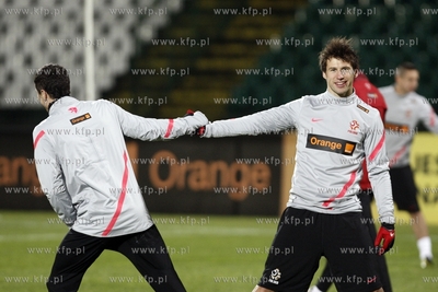 Gdansk. Stadion przy ul. Traugutta. Trening reprezentacji...