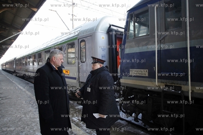 Gdansk. Dworzec Glowny PKP. Strajk kolejarzy.
25.01.2013
fot....