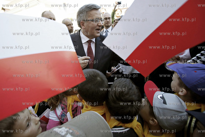 Wizyta Prezydenta RP Bronislawa Komorowskiegow Sztumie....