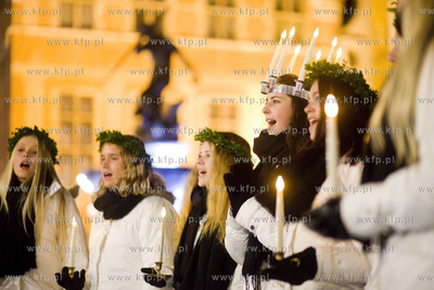 Gdansk. Dlugi Targ. Orszak sw. Lucji ze Szwecji.
01.12.2015
fot....