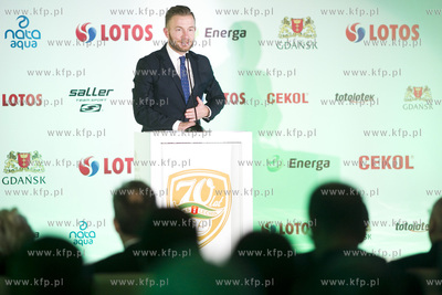Gala 70-lecia Lechii Gdańsk. Roman Korynt i Zdzisław...