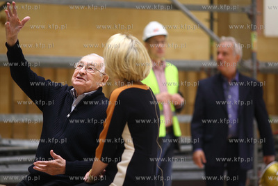 Rezyser Andrzej Wajda w Teatrze Szekspirowski w Gdansku....