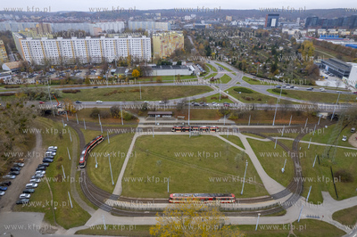 Pętla tramwajowa Zaspa. 07.11.2024 fot. Paweł Marcinko...