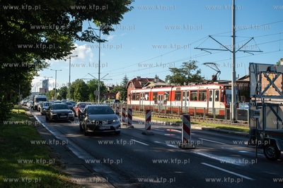 Utrudnienia drogowe na al. Grunwaldzkiej we Wrzeszczu...