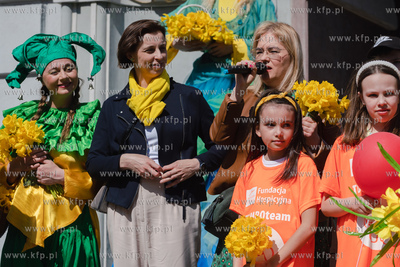 Gdańsk. Żonkilowa parada w ramach akcji Pola nadziei...