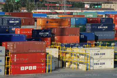 Gdynia Container Terminal GCT z pokladu Stena Baltica...