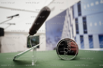 Gdynia. Uroczystosc podpisania aktu erekcyjnego i wmurowanie...