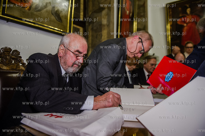 Gdansk. Wielka Sala Wety Ratusza Glownego Miasta. Promocja...