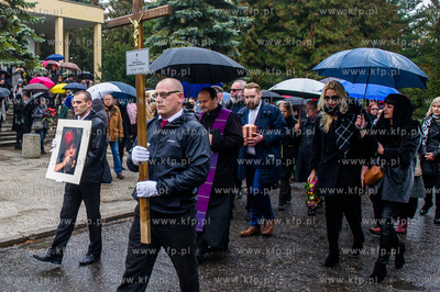 Gdansk. Cmentarz Lostowicki. Pogrzeb Magdy Kunickiej...