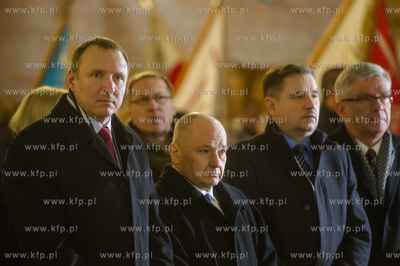 Gdansk. Kosciol sw. Brygidy. Obchody 45. rocznicy Grudnia...