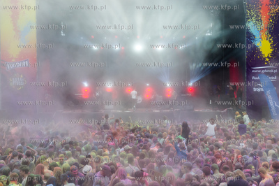 Gdańsk. Plac Zebrań Ludowych. Festiwal Kolorów Nocy...